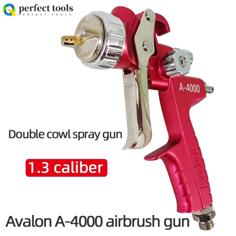 

Original Taiwan AVALON Spray Gun A4000 Double Cowl 1.3-Caliber Nozzle Car Paint Spray Tool Spray Pneumatic Manual Repair