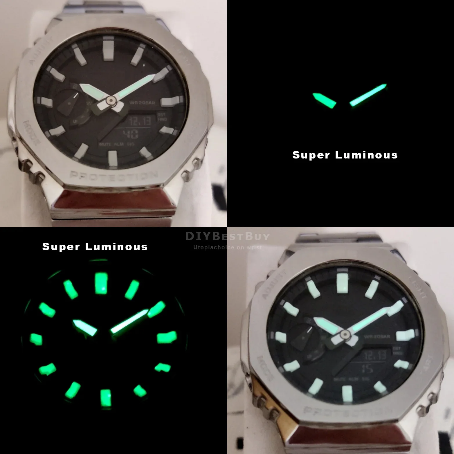 Luminous Dial DIY Bracket Watch Scale Ring