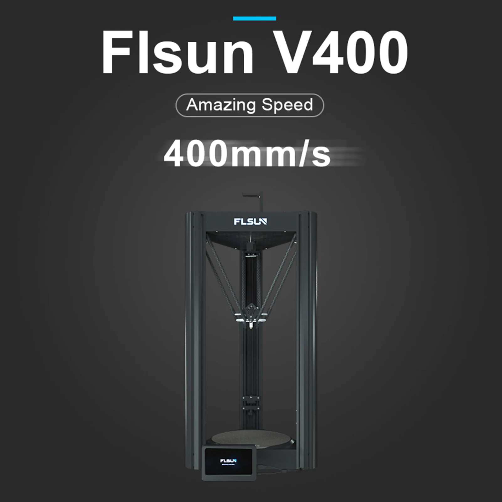 FLSUN-Imprimante 3D V400 FDM, vitesse d'impression rapide 400 mmumental,  extrusion directe entièrement métallique, écran tactile 7 pouces,  technologie WIFI - AliExpress