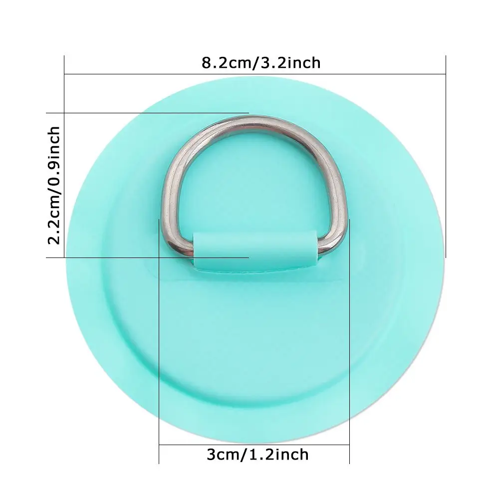Toppa Con Anelli A D Per Gommoni Fulenyi – Acciaio Inox E PVC, 11 Cm, Per Canoa Kayak Sup (nera/rossa/blu/bianca)