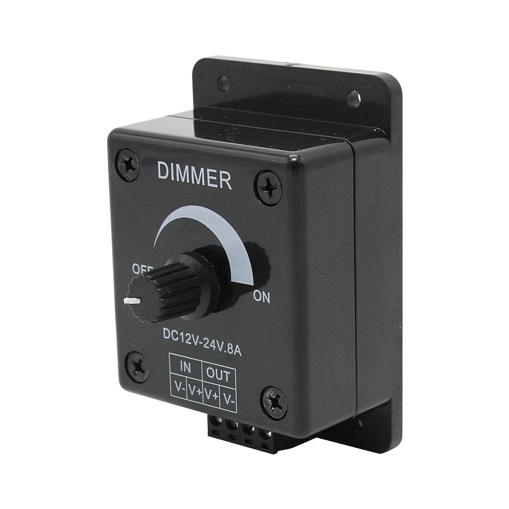 led dimmer switch led strip controller led dimmer controller led strip switch 1pcs LED Dimmer Switch DC 12V 24V 8A Brightness Adjustable Single Color 1 Channel for LED Strip Light
