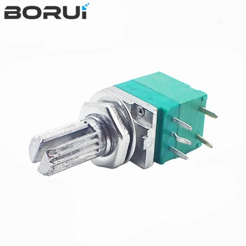 5pcs New RV097NS 5pin RK097NS RV097 5K 10K 20K 50K 100K 500K with a switch audio shaft 15mm amplifier sealing potentiometer