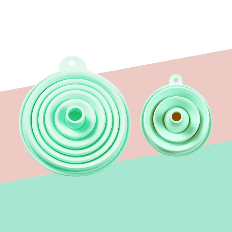 

Кухонные приспособления 2021 кухонная силиконовая воронка телескопическая широкая Складная воронка заправка маленькая воронка большой диаметр утечка масла