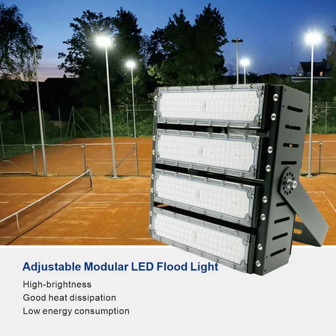 

Outdoor IP65 100W 200W 300W 400W 500W Sports Field Spotlight Lamp High Mast light Pole LED Flood Lights Stadium Lights