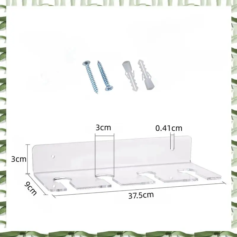 2 Piece Wine Glass Holder Wall Mounted Cup Holder Wine Glass Hanging Rack Transparent Kitchen Cupboard Bar Organizer Hanger