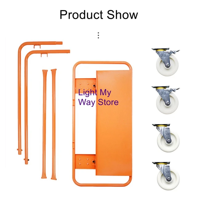 Plathed Teherautó -Kezelő Autó Rozsdamentes Acél Rakománykirály A Tolófutóba Behajtható Kézi Tolócsempe Teherautóba - Image 4