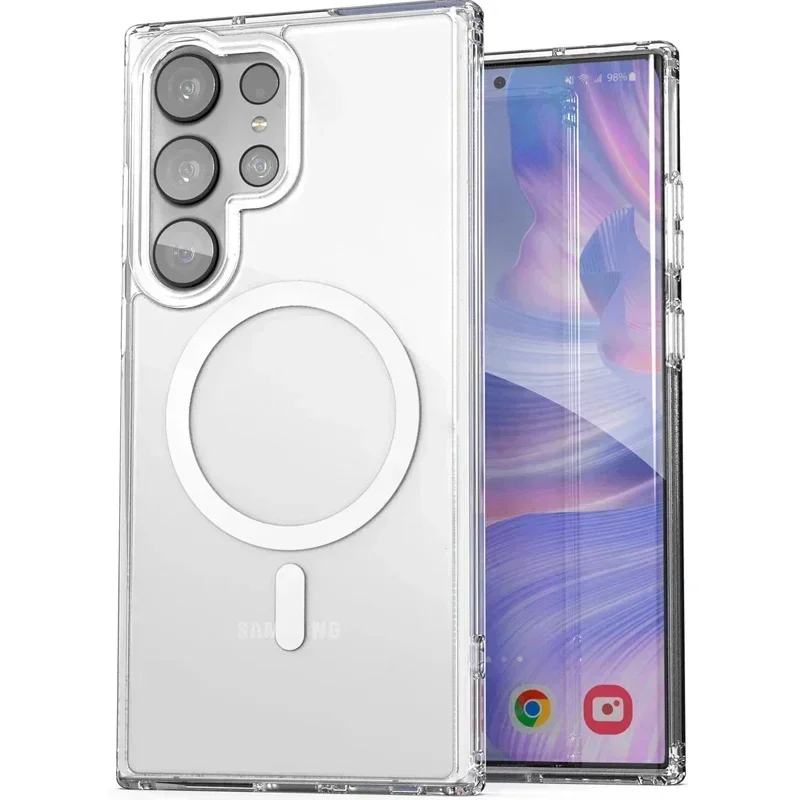 Original Magnetic Wireless Charging Shockproof Clear Case