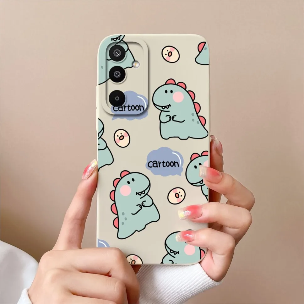 Lovely Dinosaur Silicone Soft Phone Case - Shockproof Cover