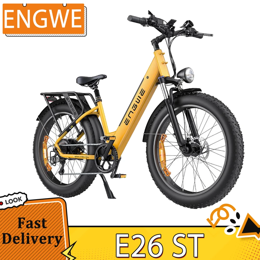 ENGWE E26 ST Electric Bike 26 inch Tire 250W Motor City Bike 48V 16AH