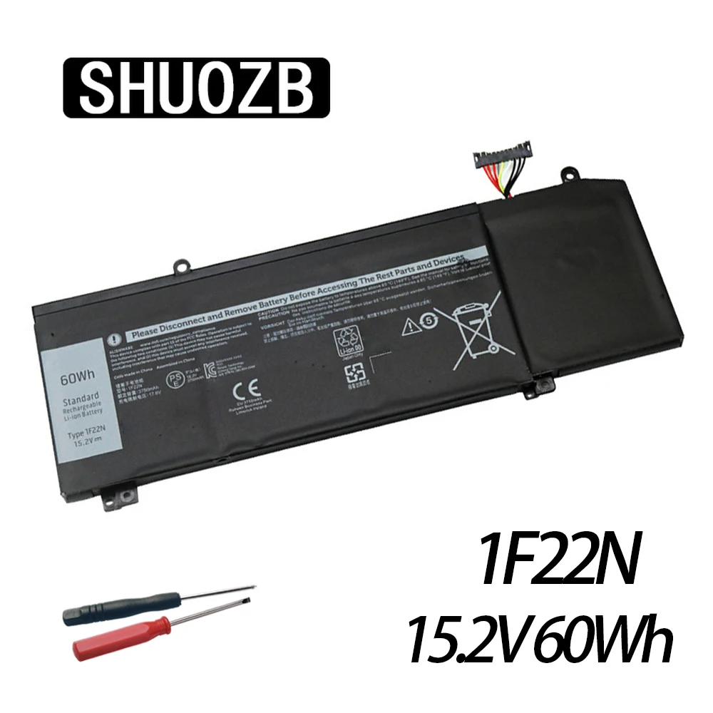

1F22N Battery For Dell Alienware 2018 Orion M15 M17 R1 P82F P40E P79F P37E Inspiron G5 15 5590 G7 7590 7790 JJPFK HYWXJ XRGXX