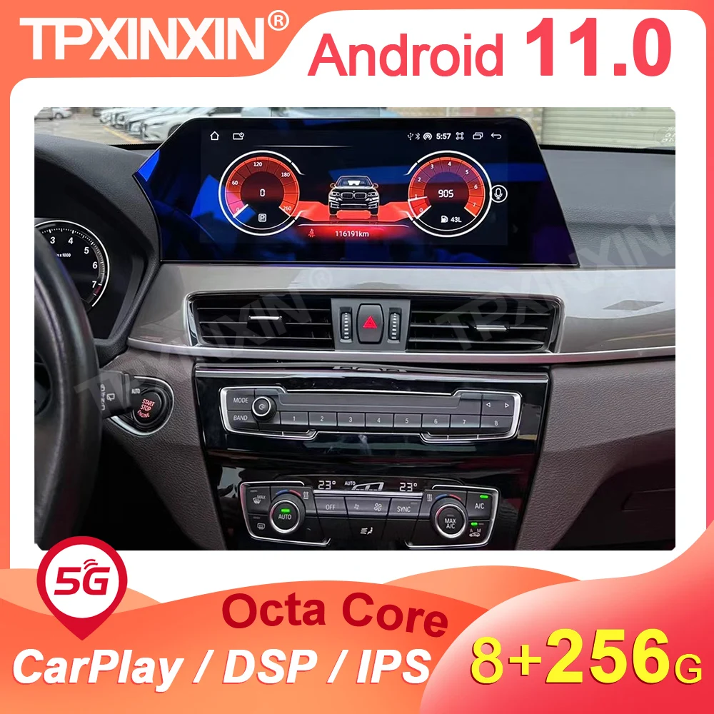 

12.3" Android 11 Wireless Carplay For BMW X1 2016-2020 GPS Navigation 1Din Auto Radio Stereo DSP Multimedia Player Head Unit