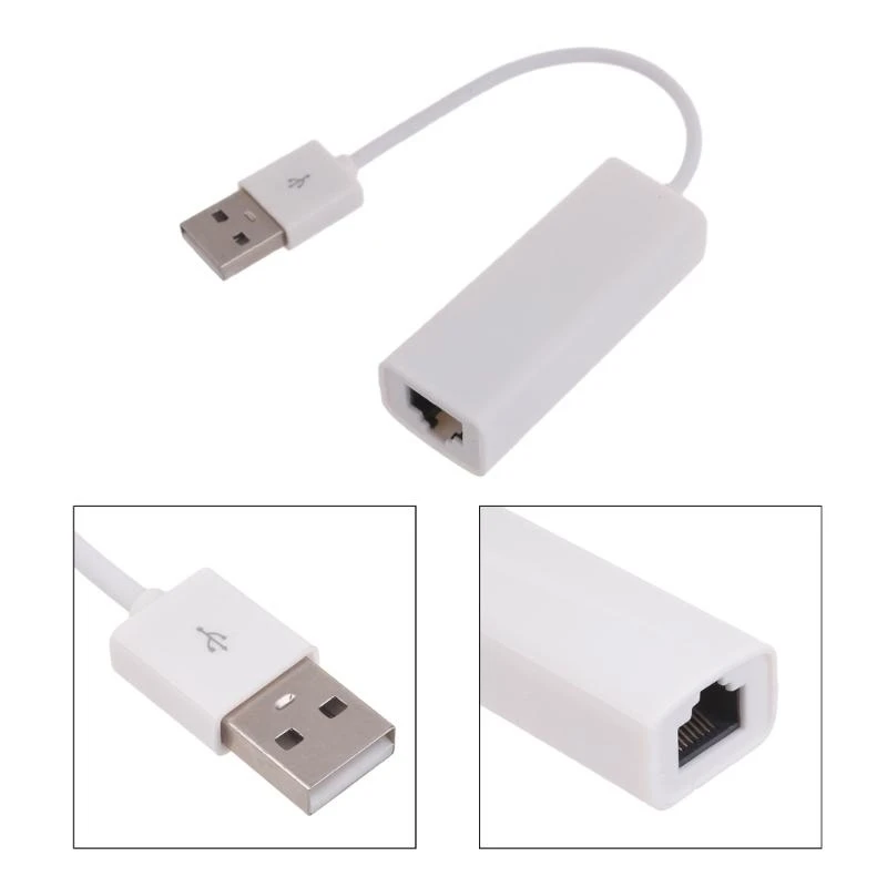 RTL8152 칩 USB2.0-RJ45 네트워크 카드 커넥터 어댑터 7 8 10 XP 용 태블릿 용 10/100Mbps