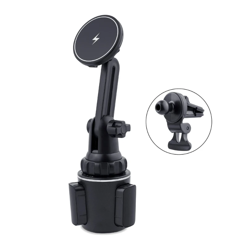 

For Magsafe Car Mount Cup Holder Phone Mount for Car 15W Wireless Car for IOS Phone 12/13/14