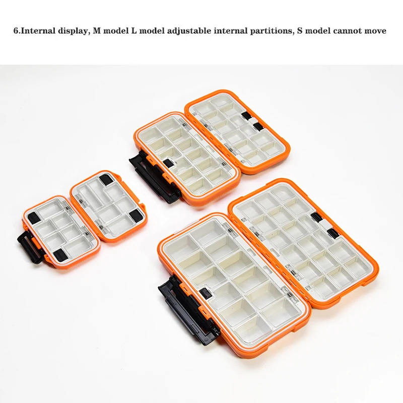  slider image of Waterproof Fishing Tackle Box