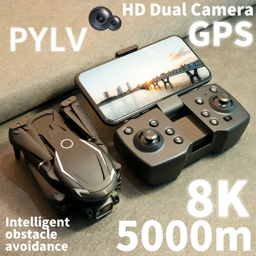 

PYLV V88 FPV Drone With Wide Angle HD 8K Camera WIFI 5G Height Obstacle Hold Foldable Quadcopter HelicoptersRC UAV Toy
