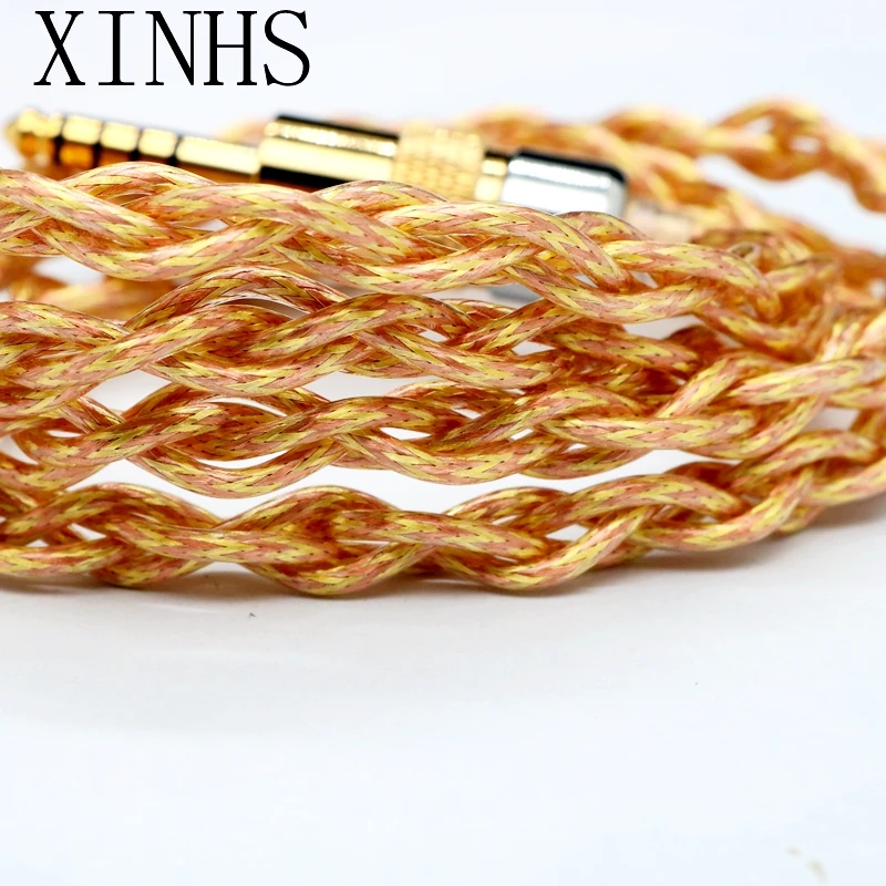 

XINHS G02 4-core shielded wire liquid nitrogen single crystal copper gold hybrid earphone upgrade cable