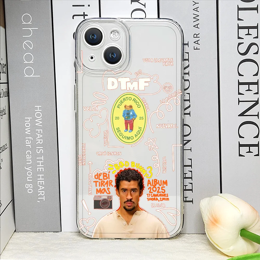 DTMF Debí Tirar Más Fotos Bad Bunny Transparent Phone Case Cover