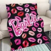 Cute Throw Blanket for Sofa Luxury Barbie Microfiber Bedding Fluffy Soft Blankets King Size Cobija Home and Decoration Knee Nap 1