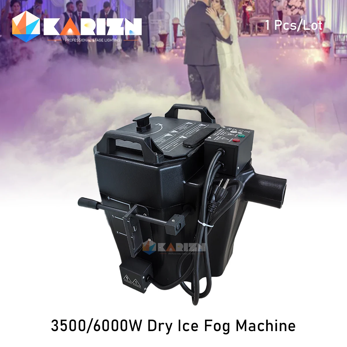 

0 Tax 1Pcs Low Lying Smoke Machine Nimbus 3500W Dry Ice Fog Machine For Wedding Stage Party With Pipe And Nozzle