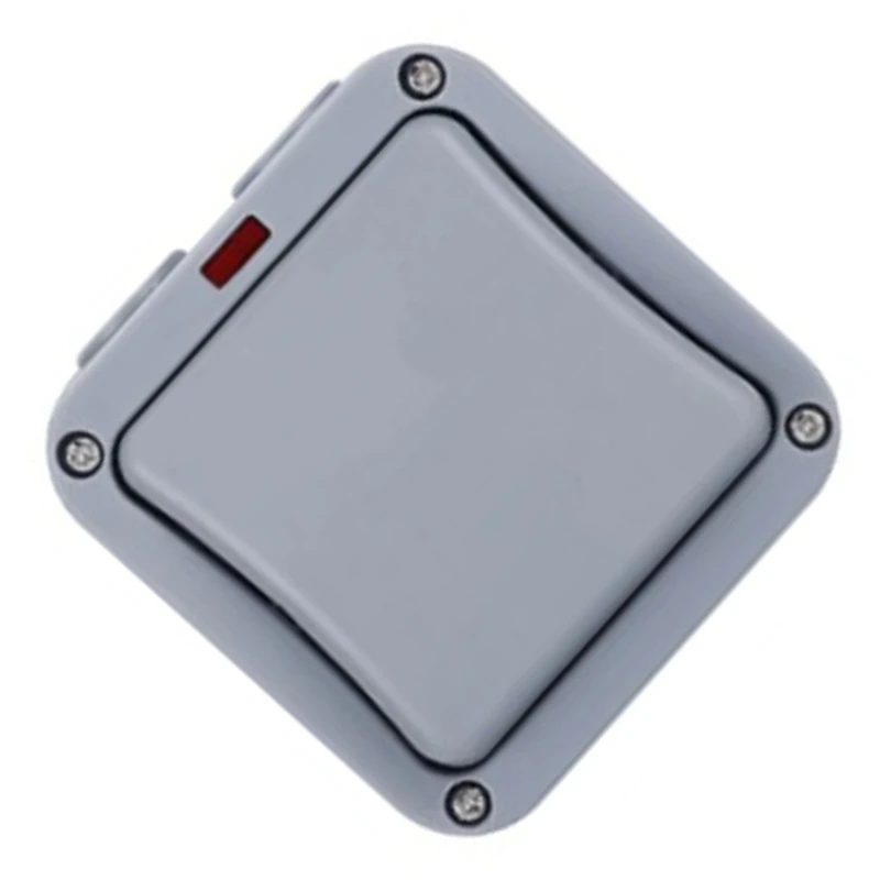 XTECH 4X IP66 Wall Electrical Switch 220V Light Waterproof On Off Security Button With Fixation Night In The Pc Power(A)