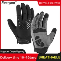 Mountain Bike Touch Screen Cycling Gloves Breathable Shock Absorption Men And Women Sports Fitness Spring Summer Riding Gloves 1