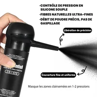 Adglamful 30g fibre de renforcement des cheveux-conception de tête de pulvérisation, couverture précise, épaississement rapide en 5 secondes pour les zones sparsees et le coiffage 4