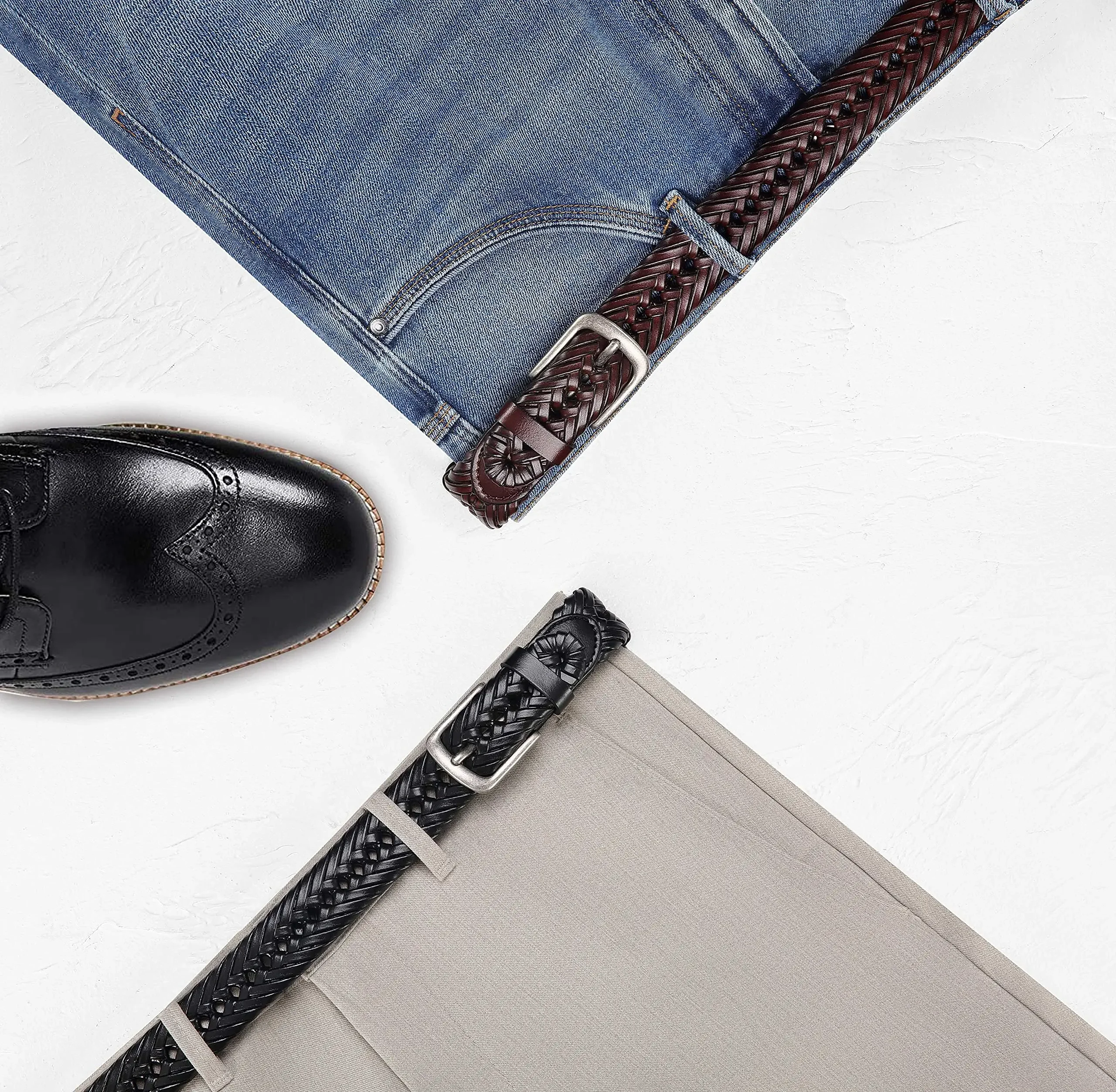 Männer Gürtel Hohe Qualität Echtes Leder LANGE Große Pin Schnalle Metall Automatische Schnalle Hohe Qualität Casual für Jeans Frauen Strap – Detail 9