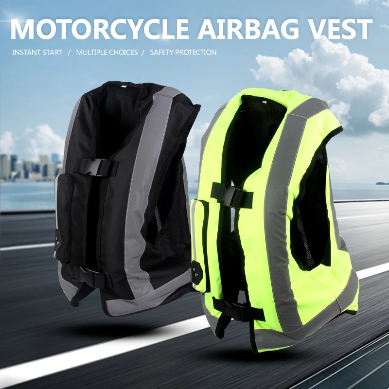 Motorcycle Protective Gear Air Bag Vest Jacket Moto Air-bag for Motocross Racing Riding CE Protector S-3XL Unisex