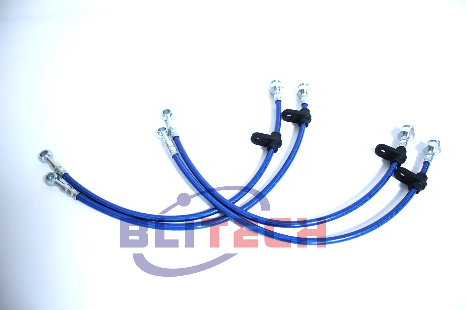 Stainless Steel Brake Line Kits Fit 1996-2000 Honda Civic Front & Rear Line Red Blue brake oil connector racing brake hose lines bike brake cable brake cable connector