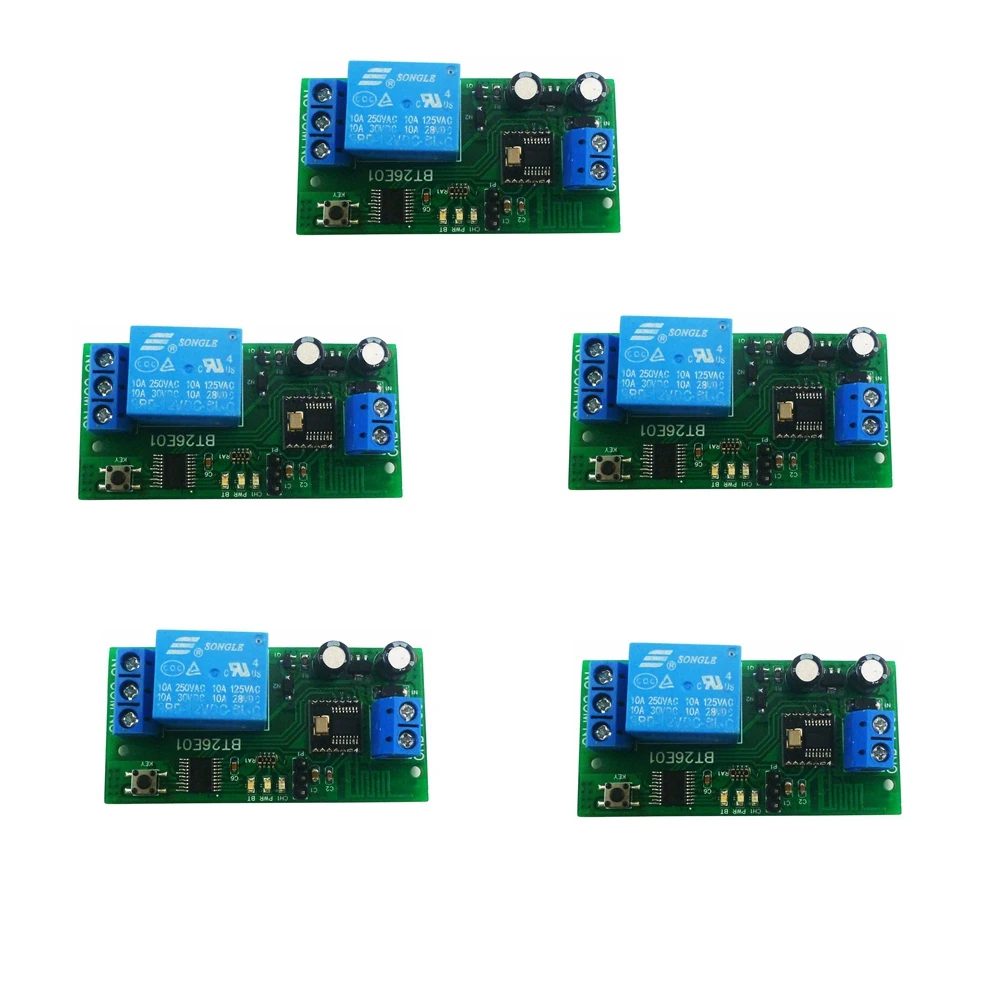 Dc 12V Ios Android Bluetooth Ble Relay 2.4G Rf Telecomando Modulo Iot Scheda Interruttore Di Personalizzazione Del Comando