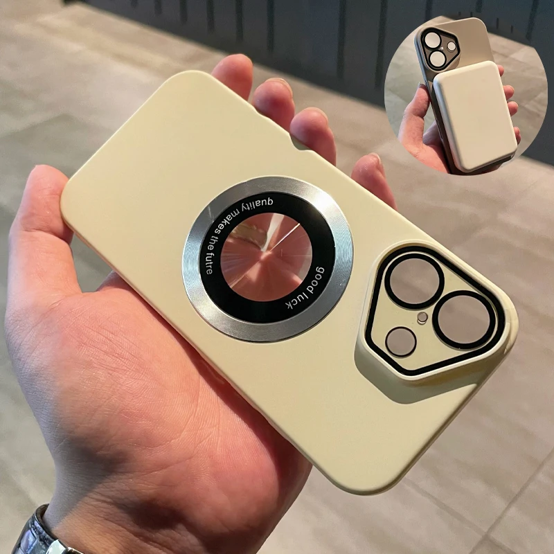 Custodia ultra sottile rigida in PC opaco per iPhone 16 15 14 Plus 13 12 11 Pro Max con logo trasparente magnetico per la ricarica wireless Magsafe_voghion.com