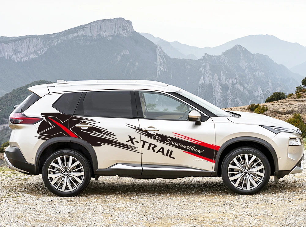 Autotür Seiten aufkleber für Nissan X-Trail T30 T31 T32 T33 personal isierte stilvolle Grafik Vinyl Film Aufkleber Auto Tuning Zubehör – Detail 2