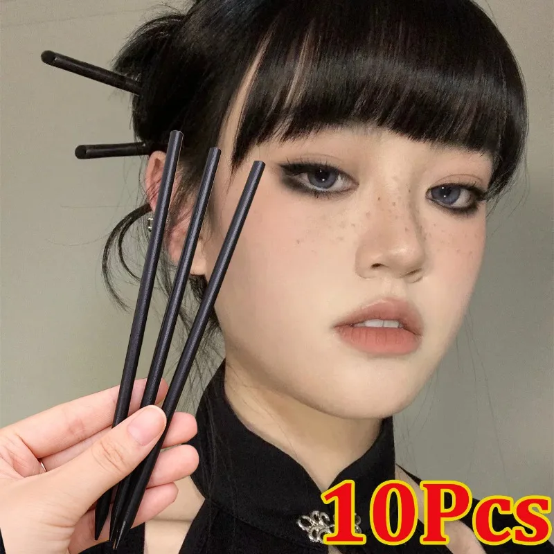 1/10pcs Wooden Chinese Retro Style Hair Sticks Hair Clips for Women Fashion Simple Handmade Hairpin DIY Jewelry Hair Accessories wooden earrings organizer for women jewelry holder necklaces bracelets stand display jewellery display storage support pendants