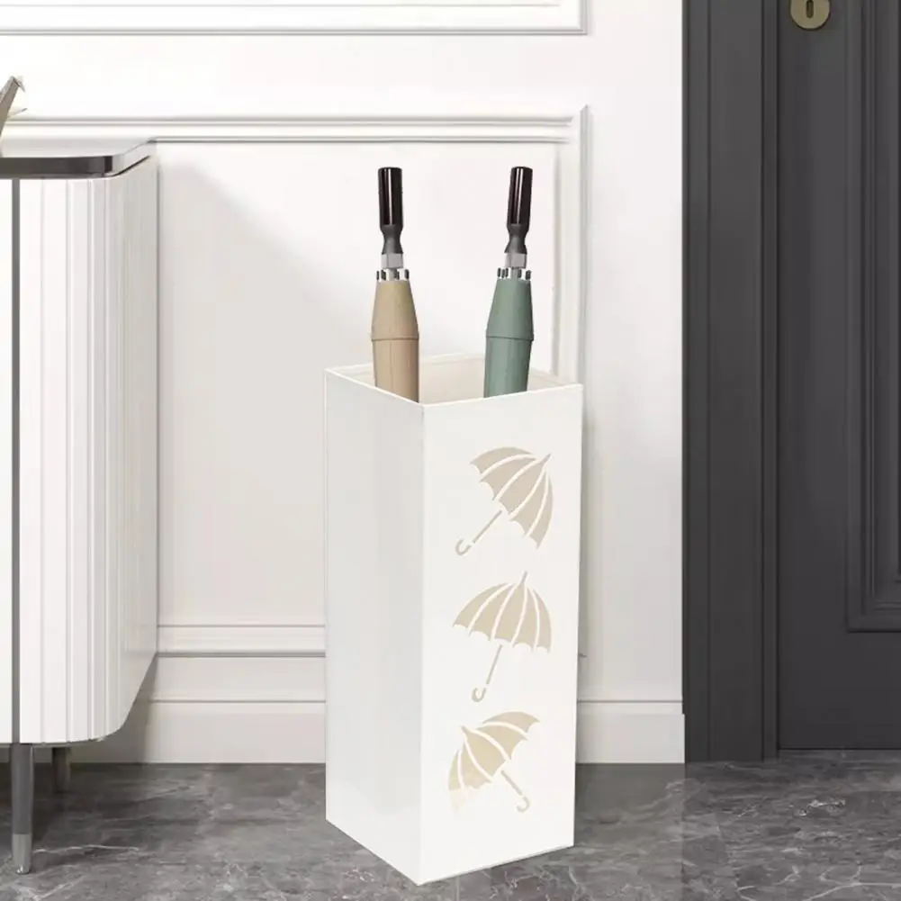 Ventilated Umbrella Holder Modern Metal Umbrella Stand for Home Office Entryway Organization Heavy Duty Folding Holder for Long