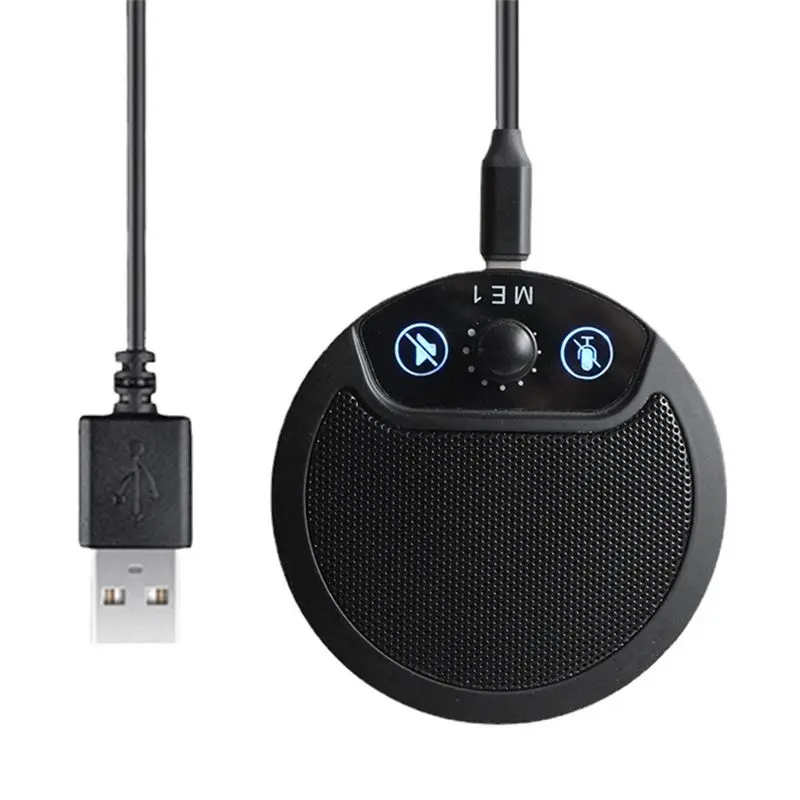 T28C USB 콘덴서 마이크 컴퓨터 회의 녹음 마이크 노트북 데스크탑 PC용 360도 픽업 마이크