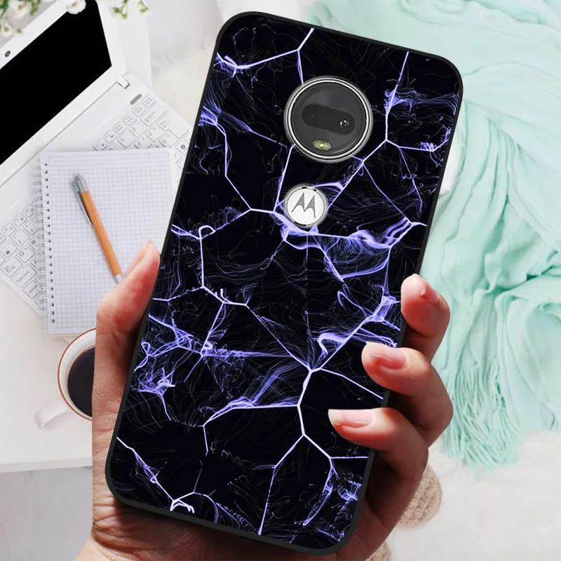 Stylish Soft TPU Protective Case - Fashionable Painted Cover for Motorola Moto G7 Series