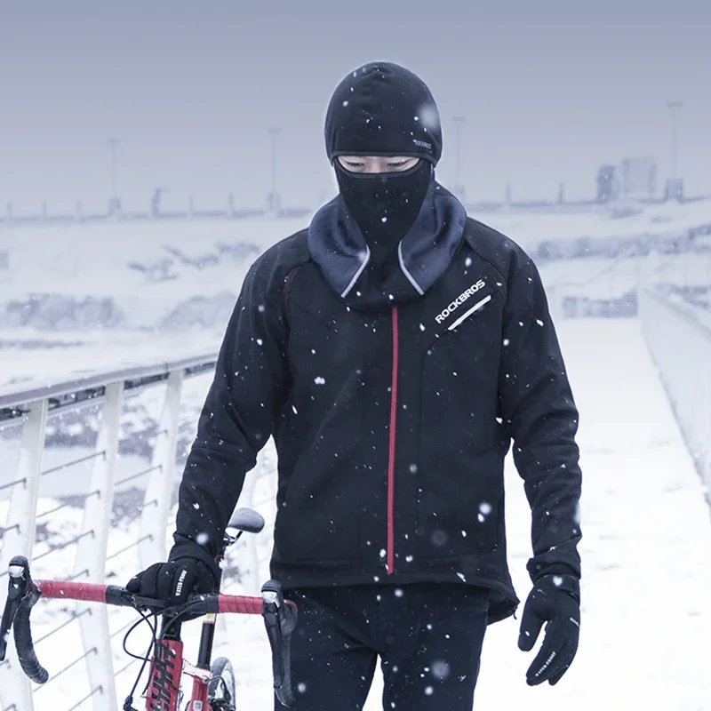 ROCKBROS Winter Face Mask Winter Cycling Climbing Hiking Fleece Thermal Keep Warm Windproof Motorcycle Cycling Face Balaclava 4