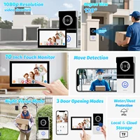 Tuya 2.4GHz WiFi Video Intercom with 7'' HD Display, Dual-Mode Night Vision & Waterproof Design, Video Door Bell for Villa/Gate - Image 2