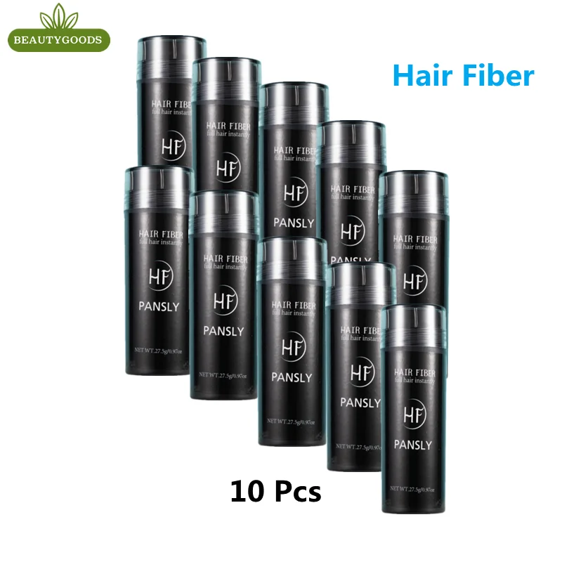 10 Pcs Authentic Keratin 27.5g Black Hair Building Fiber Spray Powder Loss Concealer Care Growth Products Salon Beauty mt10 handheld wood moisture meter digital paper humidity tester for wood building material firewood paper no battery black