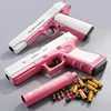 Toy Pistol Soft Bullet Toy Guns M1911 Shell Ejected Foam Darts Blaster Manual Airsoft Weapon with Silencer For Kids Adults 3