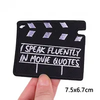Buy Wine Time Patches | Embroidered Patches for Clothing | Red Wine Bottle Cup Patch Tape Badges | Iron-On Patch Jacket Stripes Online - Image 4