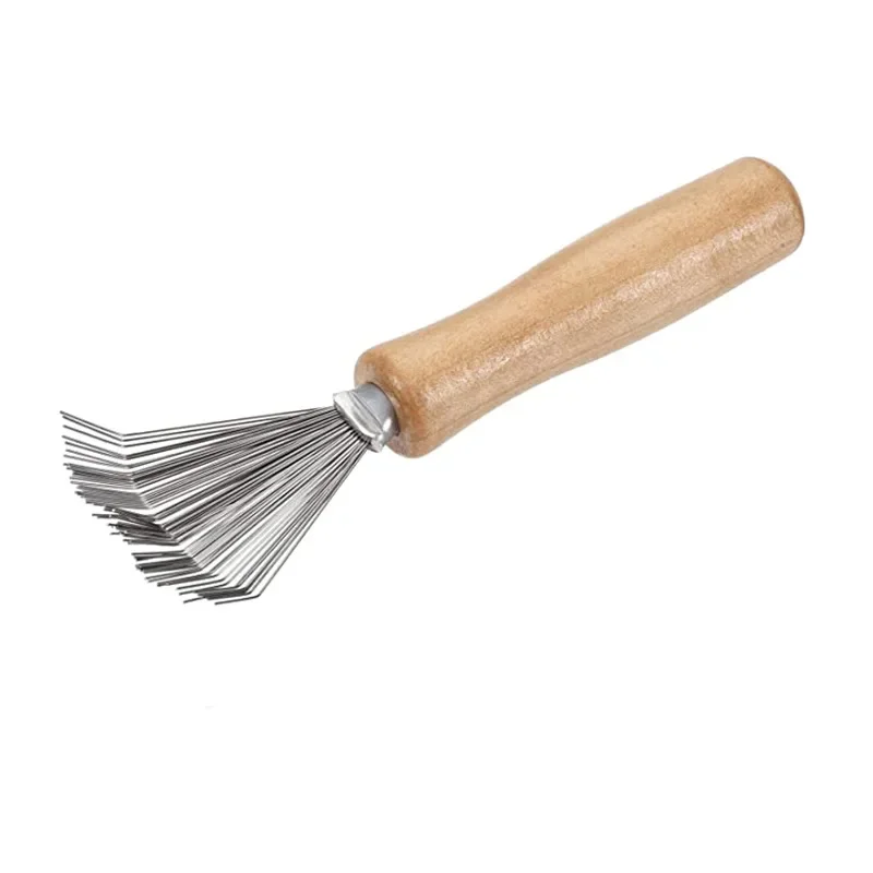 

1 шт., щетка для чистки волос с деревянной ручкой