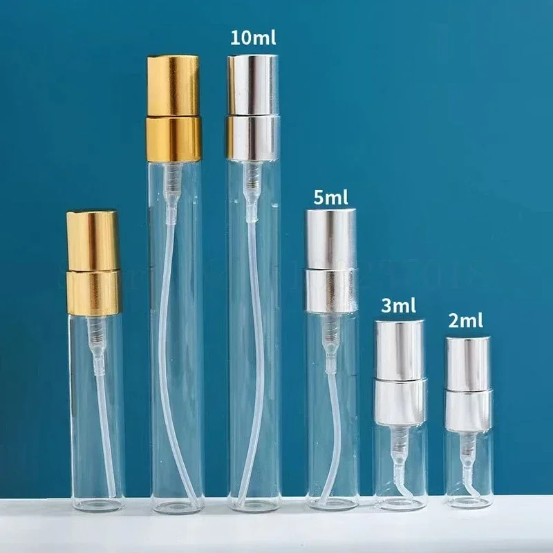 2/3/5/10ml Perfume Bottles Empty Mini Spray Atomizer Container Portable Glass Cosmetic Containers for Travel Sample Refillable - Image 4