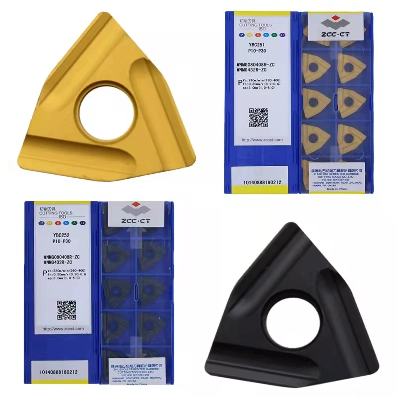 

Free Shipping 10Pcs WNMG080404R-ZC YBC252 WNMG080408L-ZC WNMG080404L-ZC YBC251 YBC252 ZCC.CT Carbide Insert Processing: Steel