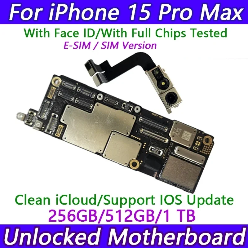 IPhone 15 Pro Max用の完全にテスト済みの本物のマザーボード
