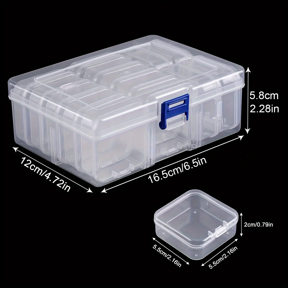 Storage Box Beaded Nail Art Jewelry Earring Box Plastic Seed Bottle DIY Diamond-Painting Rhinestone Craft