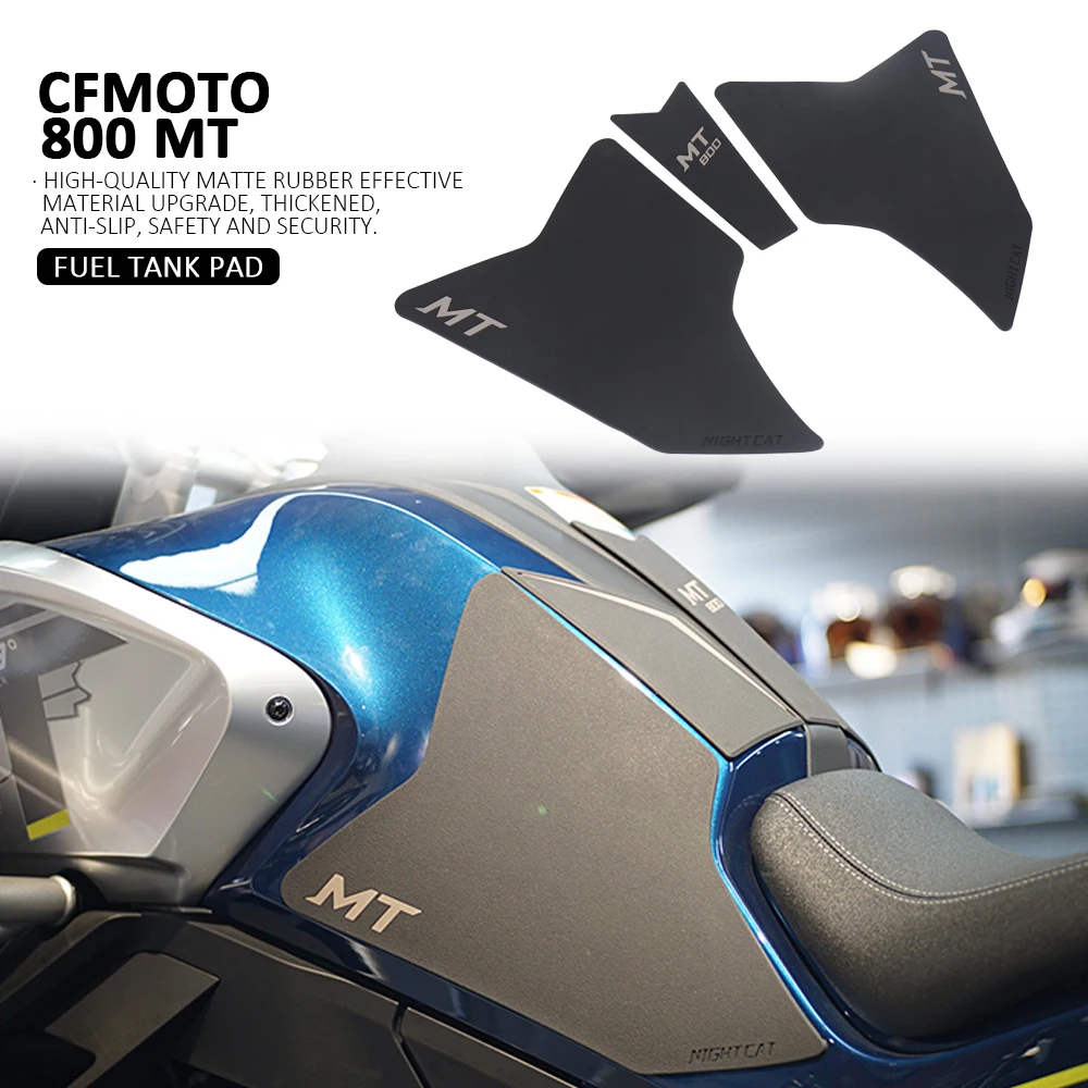 800 MT Motorcycle Rubber Sticker Knee Grip Fuel Tank Traction Pads Protector Cover Accessories Fit For CFMOTO 800MT 800 mt anti fingerprint dockable case protective cover ergonomic comfort pc grip case set for nintendo switch oled console blue green