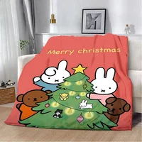 Cute Cartoon-M-Miffys-Kawaii Printed Blanket Picnic Blankets Warm Blanket Soft and Comfortable Blanket Home Travel Birthday Gift 1