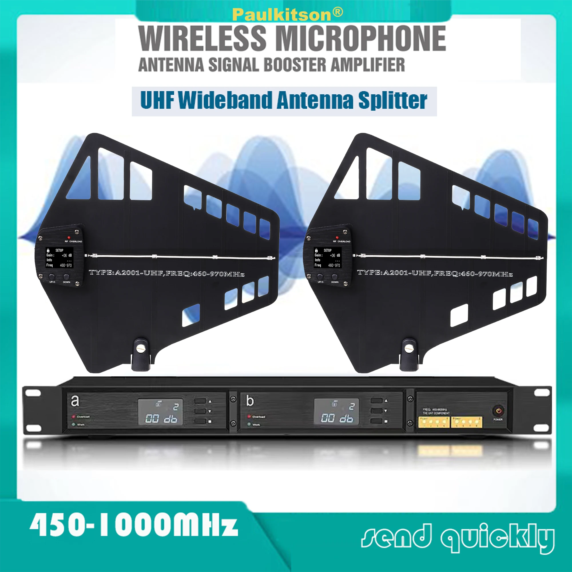 Paulkitson Antenna Distributor System Ua80 12v Rf Signals Booster