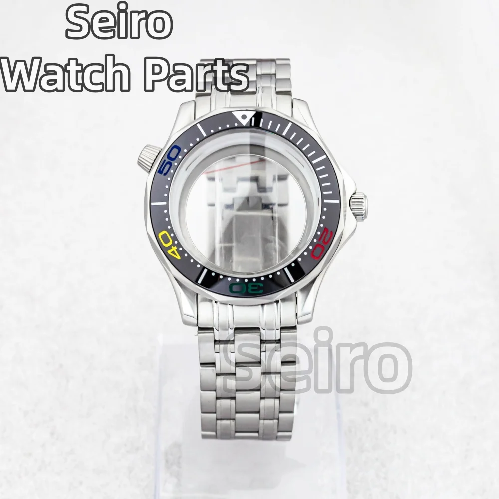 Waterproof 41mm Stainless Steel Watch Case with Transparent Back and 31mm Dial